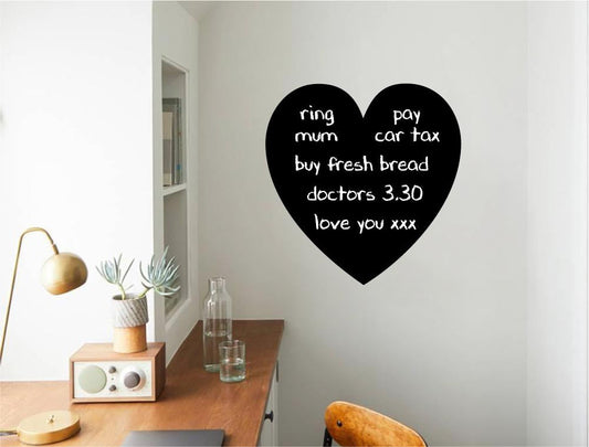 Heart Chalkboard Wall Sticker