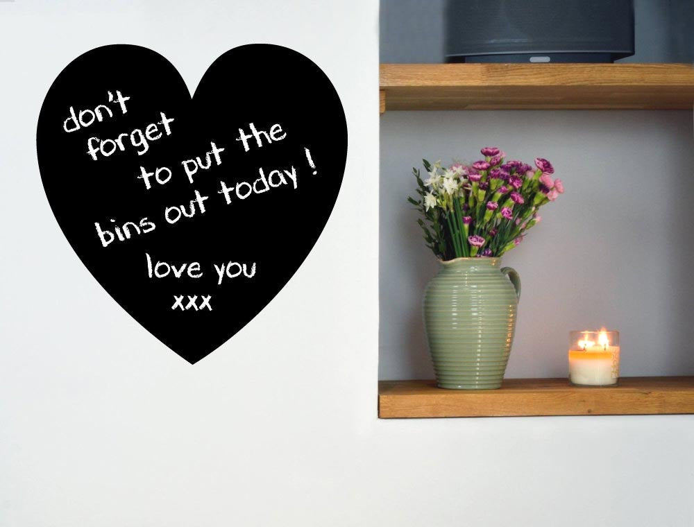 Heart Chalkboard Wall Sticker