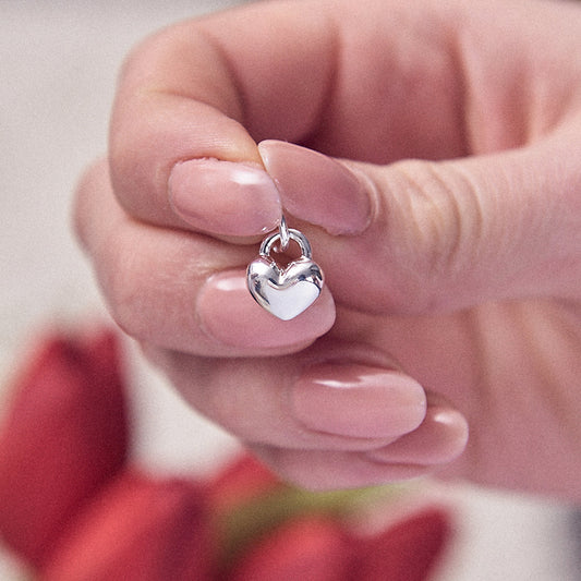 Sterling Silver Love Heart Charm
