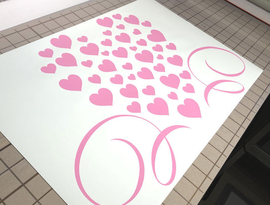 Beautiful Hearts Wall Decal Sticker