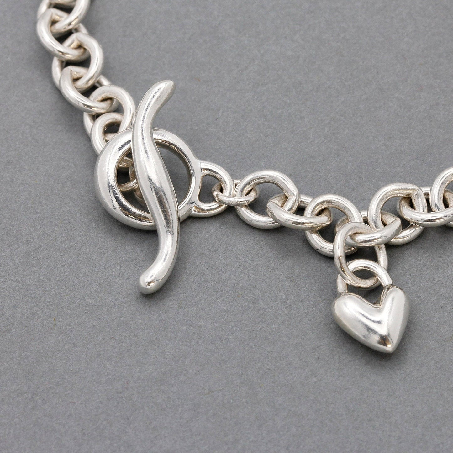 Heart Trace Chain Charm Bracelet