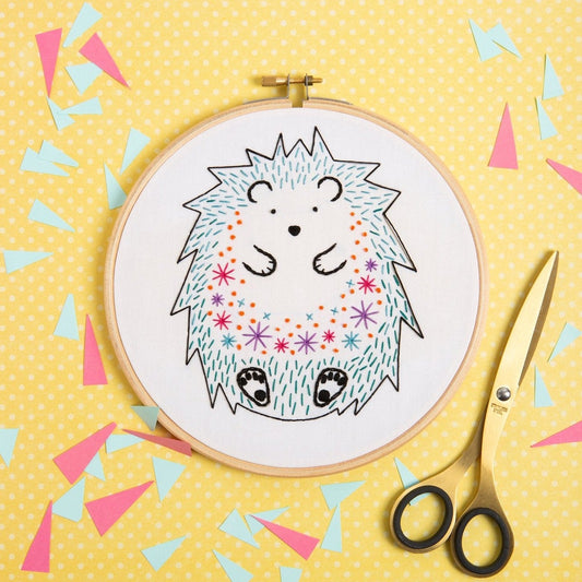 Hedgehog Embroidery Kit for Beginners