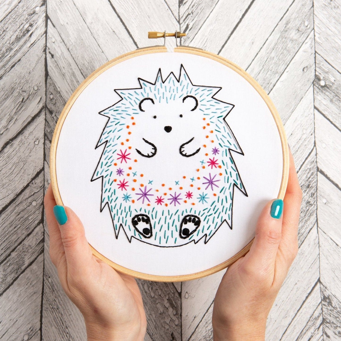 Hedgehog Embroidery Kit for Beginners