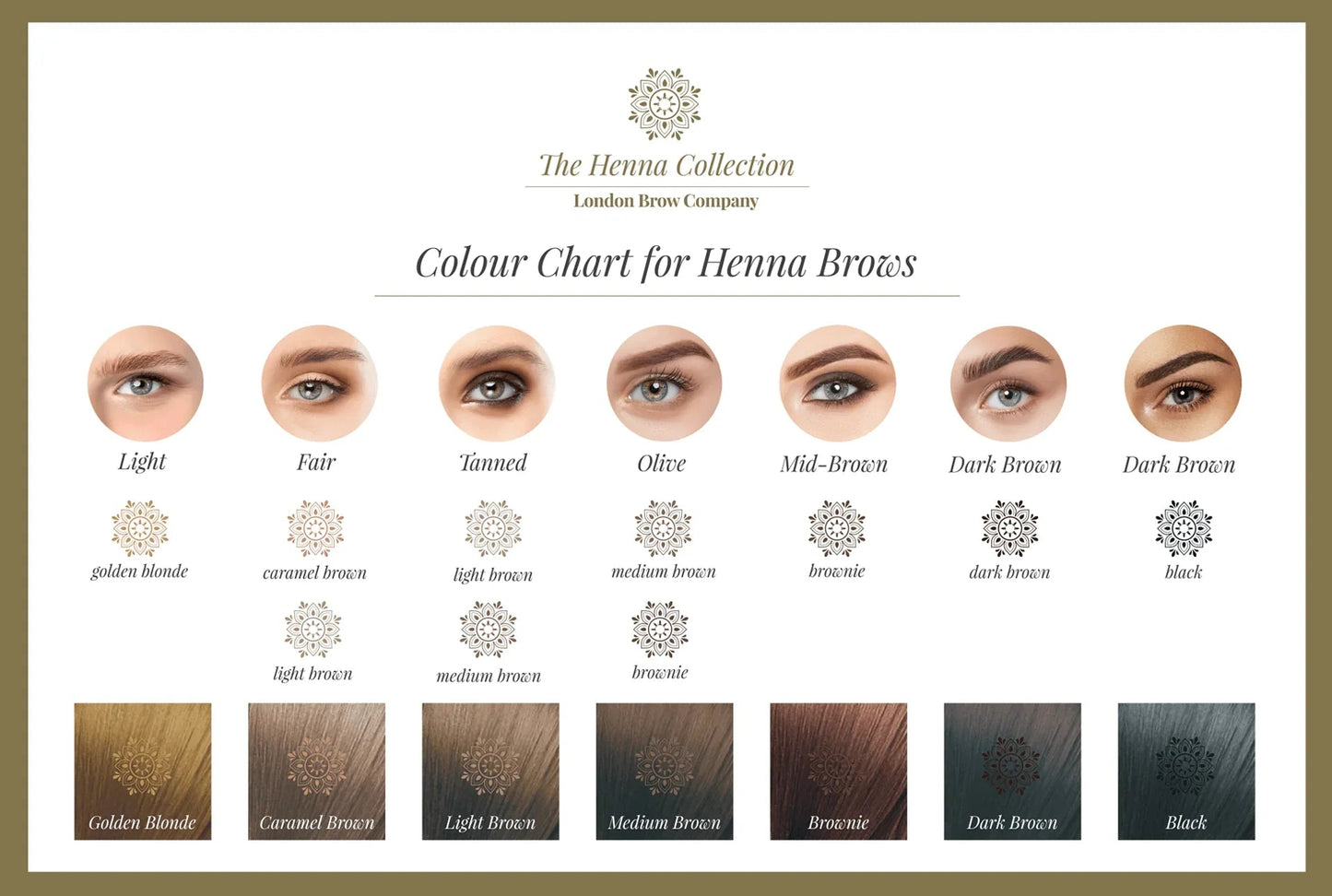 Henna Brow Design and Colour Course Editable Training Manual