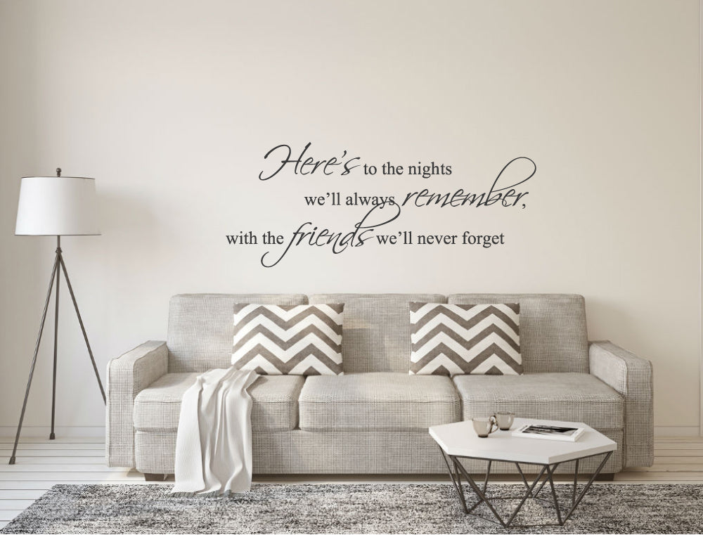 Friends Wall Sticker Quote – Meaningful Wall Decor