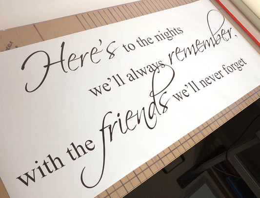 Friends Wall Sticker Quote – Meaningful Wall Decor