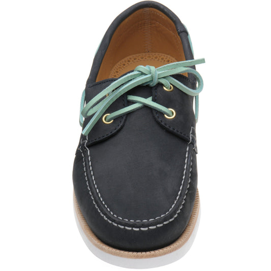 Herring Cordelia ladies rubber-soled deck shoes in navy nubuck