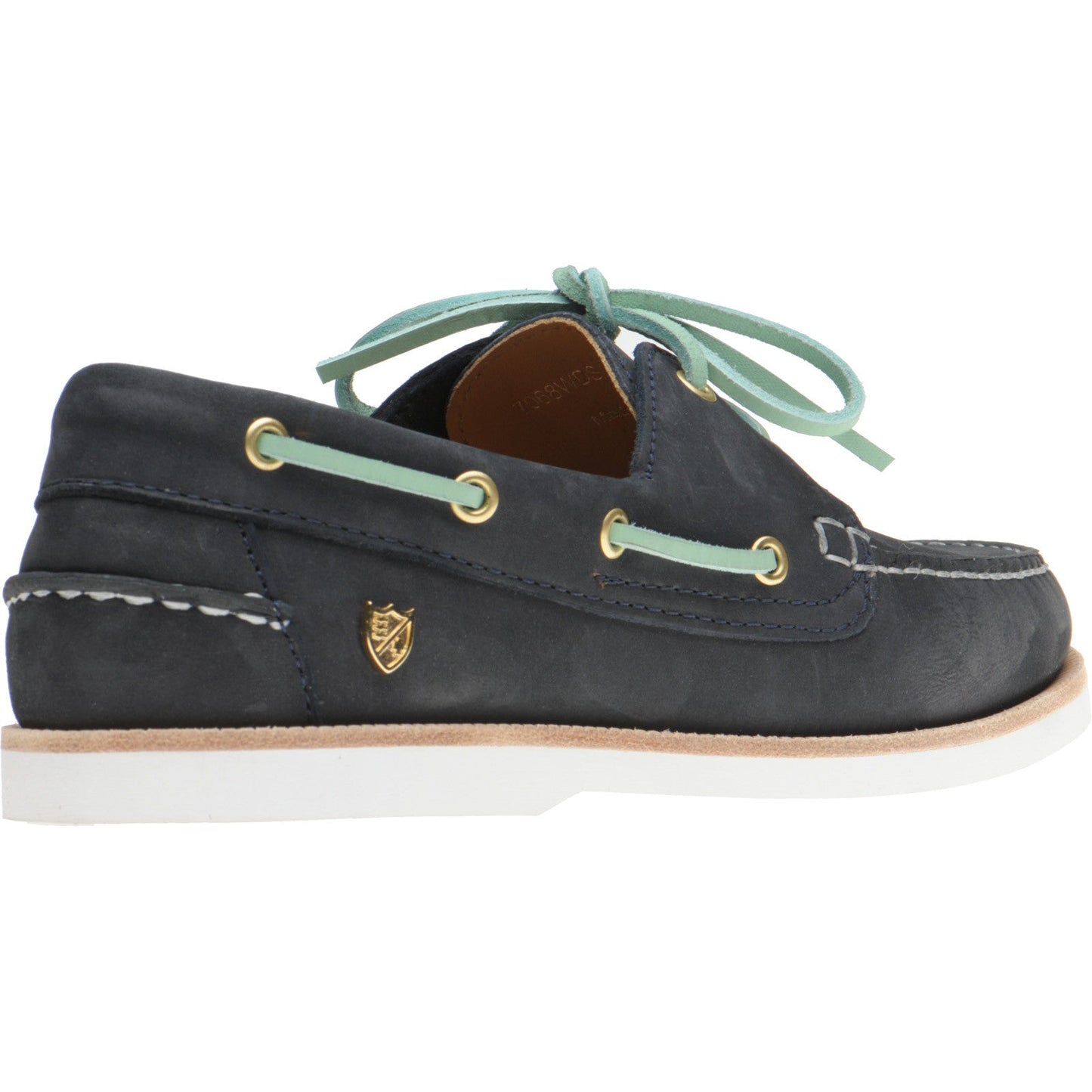 Herring Cordelia ladies rubber-soled deck shoes in navy nubuck