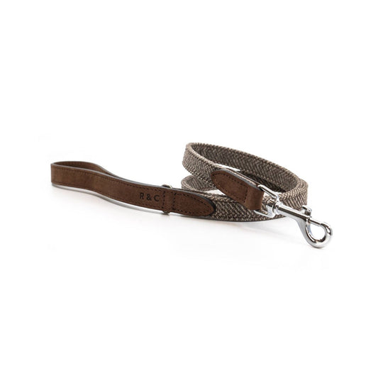 THE LINCOLN | LUXURY TWEED & LEATHER DOG LEAD