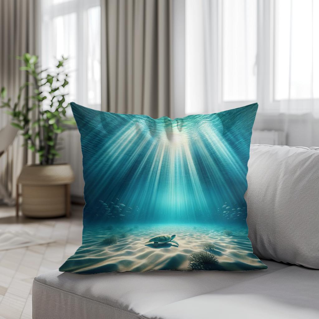 Aquatic Bliss Cotton Cushion