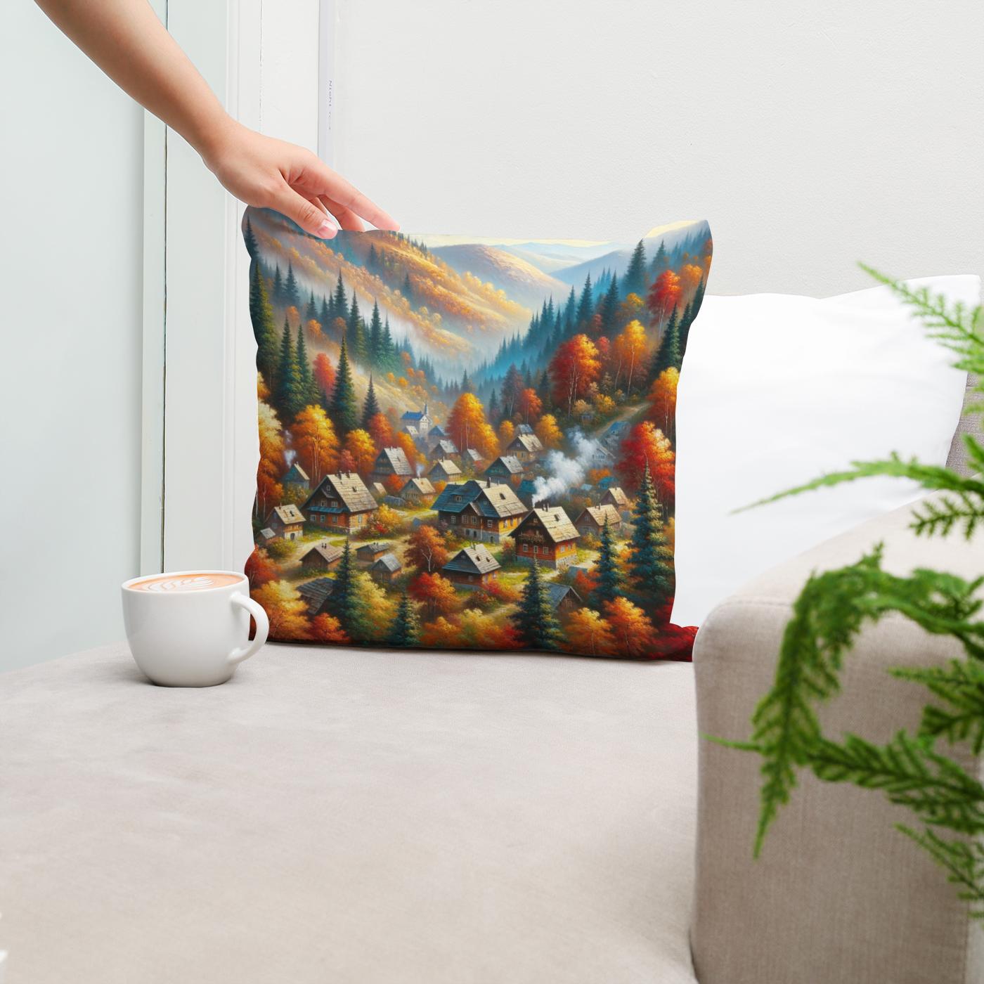 Autumnal Haven Cotton Cushion