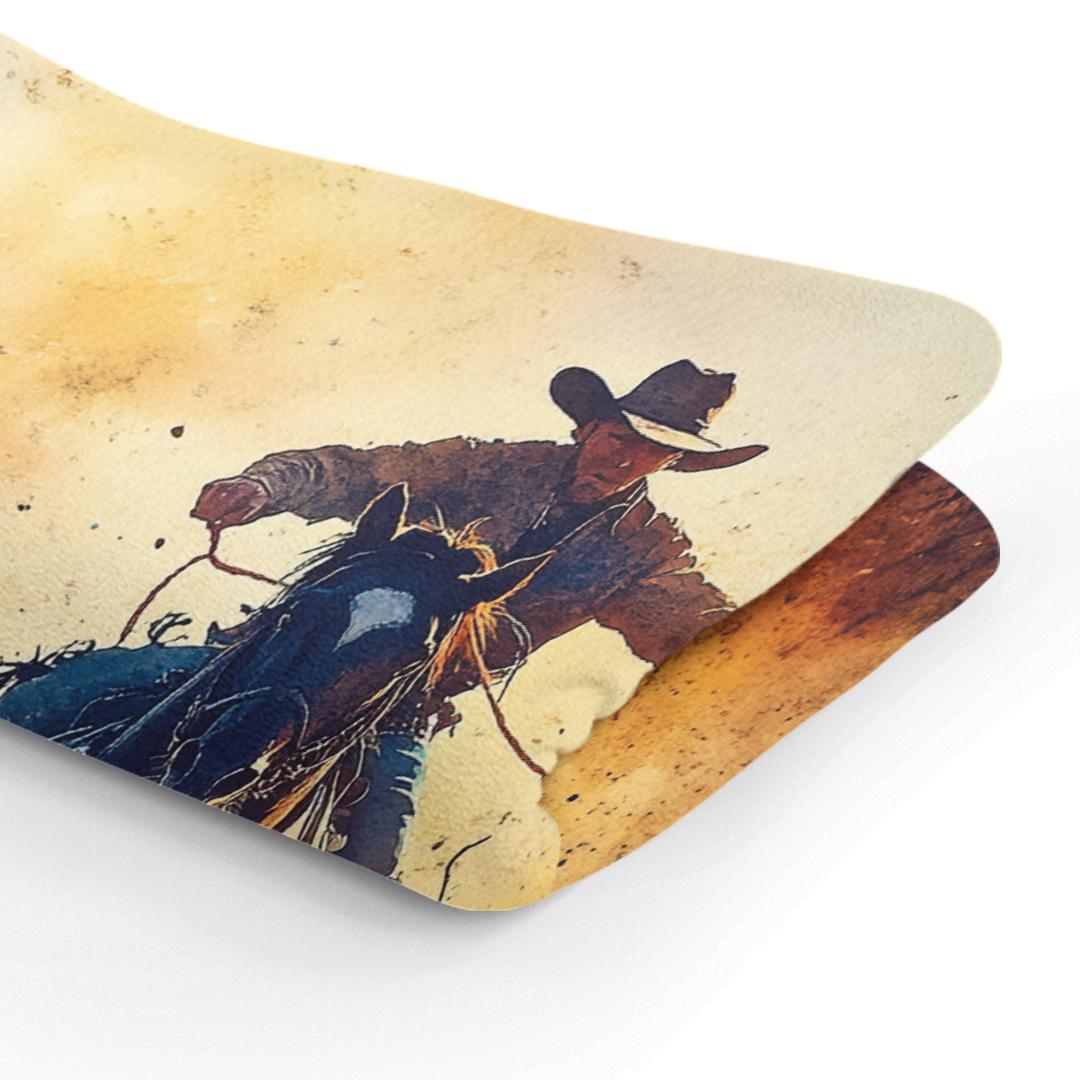 Cowboy Lasso Sunset Blanket
