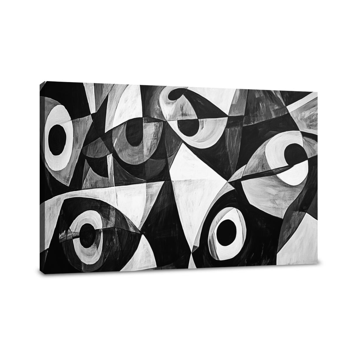 Monochrome Geometrics Canvas