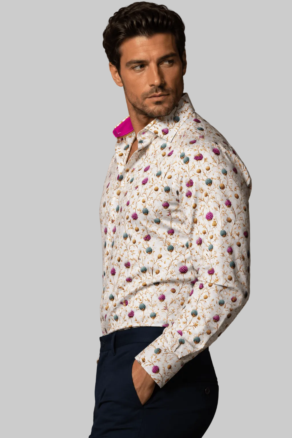Highland Thistles Print Shirt