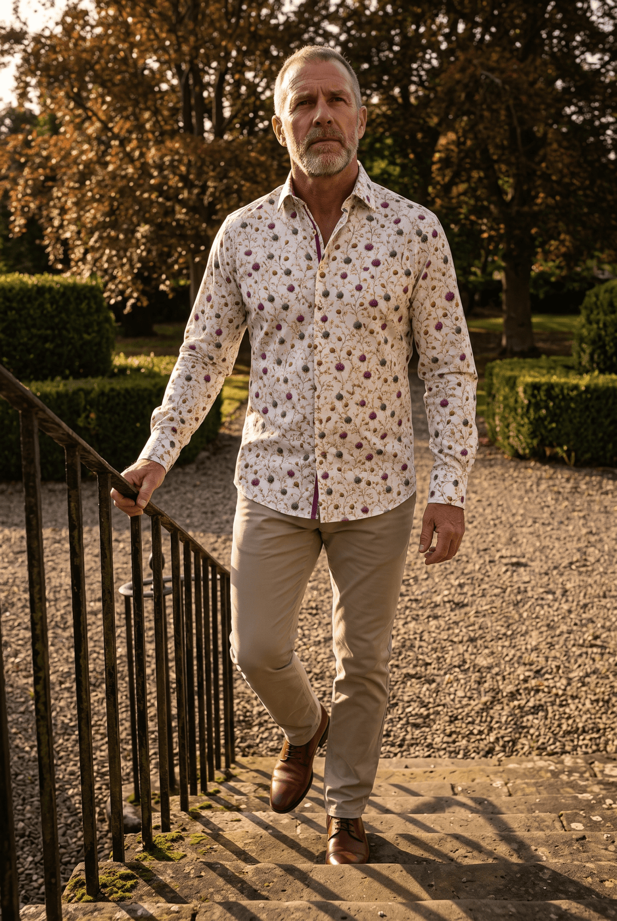 Highland Thistles Print Shirt