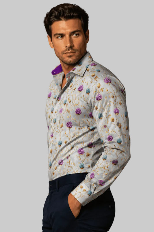 Highland Thistles Print Shirt