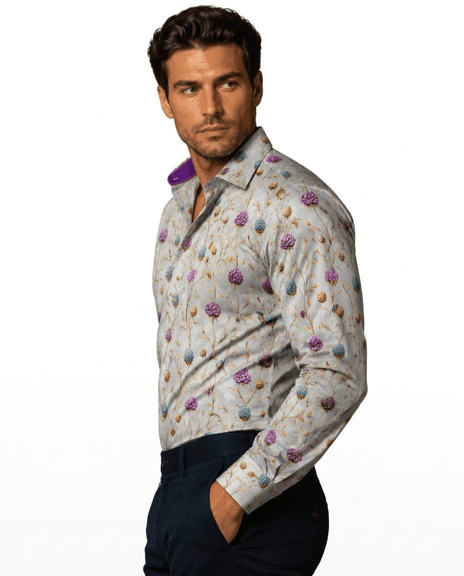 Highland Thistles Print Shirt
