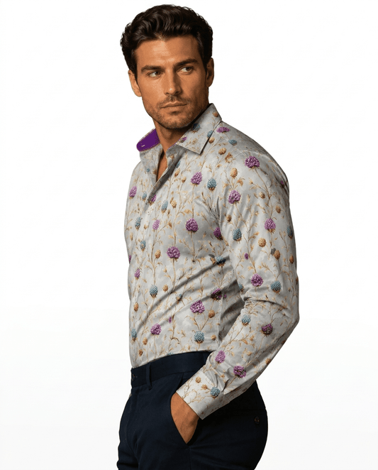 Highland Thistles Print Shirt