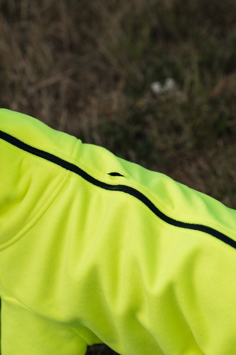 Fleece Dog Jumper - High Viz Yellow