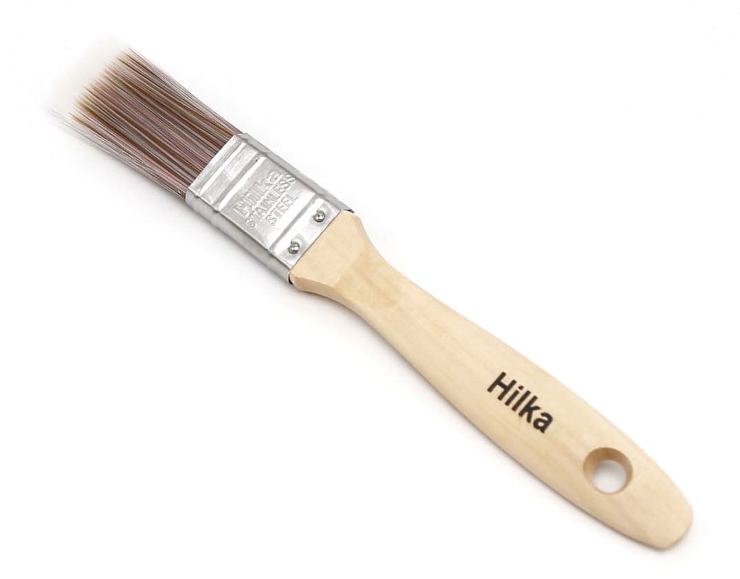 Synthetic bristle paint brush