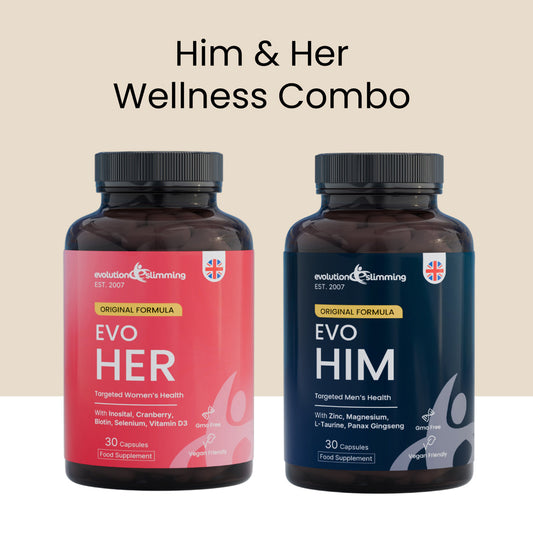 Evo HIM & HER Combo - Men & Women's Health Formulas.
