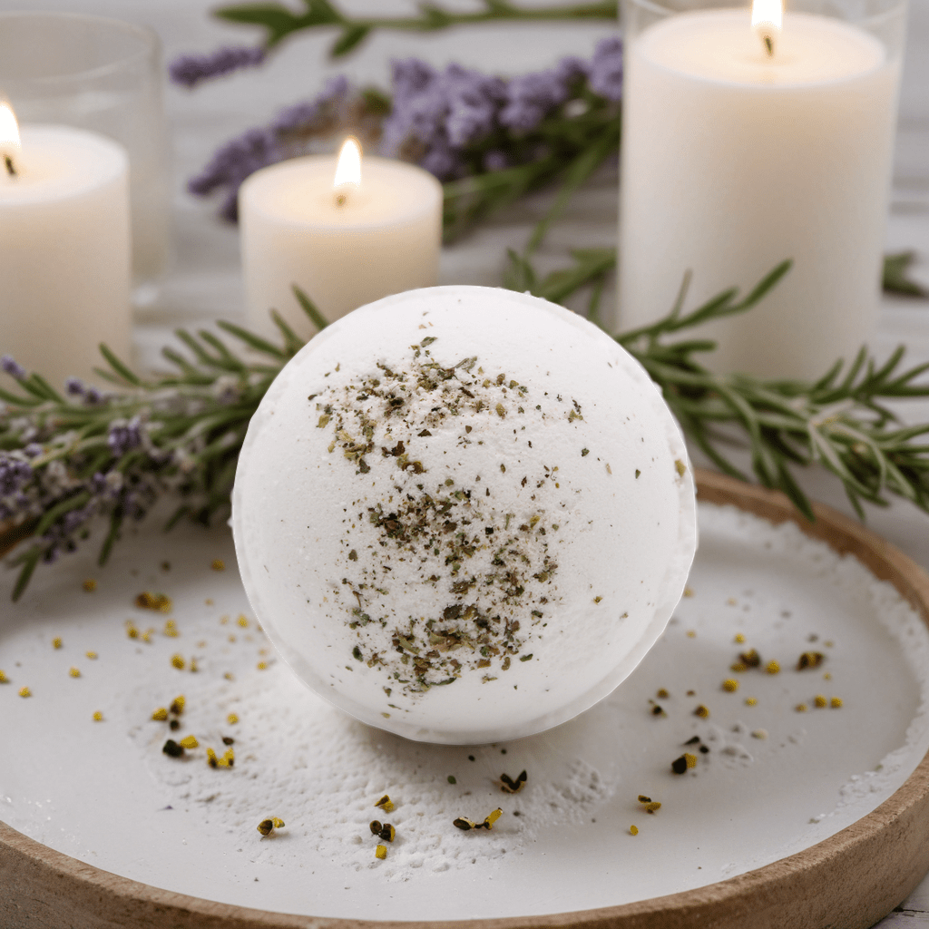 Himalayan Salt Bath Bomb - Detox with Tea Tree & Lime & Evening Primrose Oil