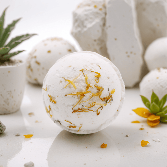 Himalayan Salt Bath Bomb - Energise with Lemon, Ginger, Orange & Avocado Oil