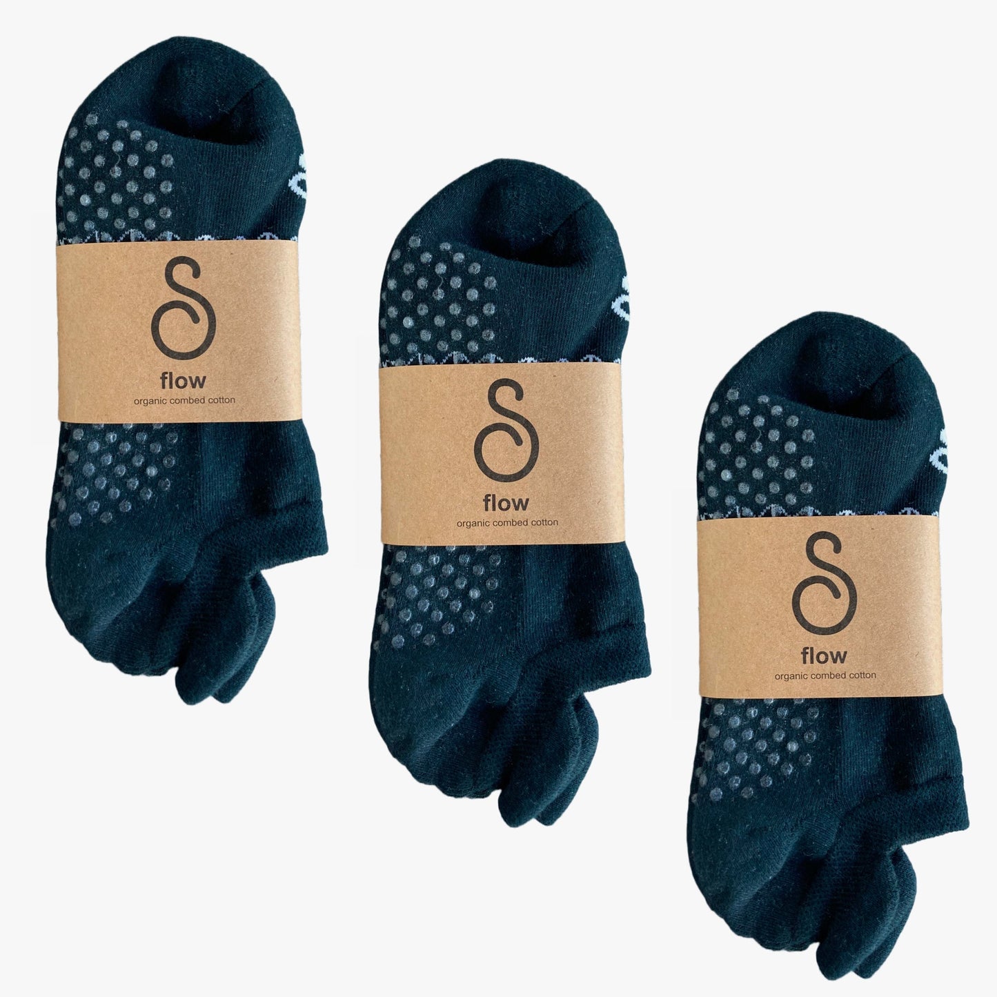 grip socks (ankle) - organic combed cotton