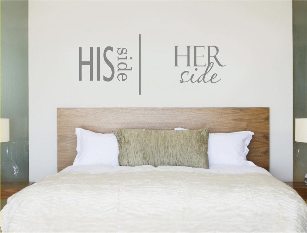 Her Side His Side Wall Sticker