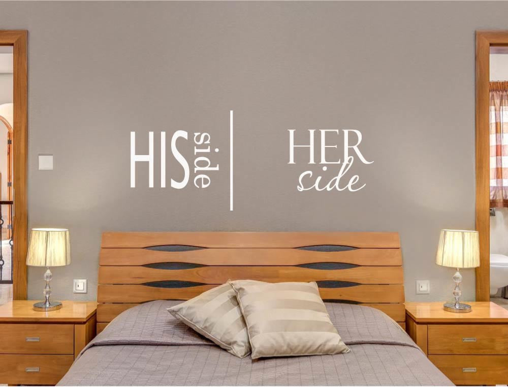 Her Side His Side Wall Sticker