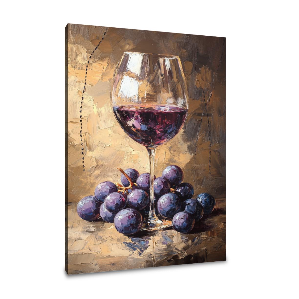Grapes and Glass Canvas