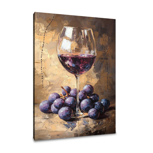 Grapes and Glass Canvas