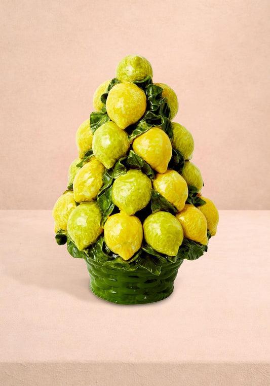 An Italian Mid-Century Ceramic Lemon Basket