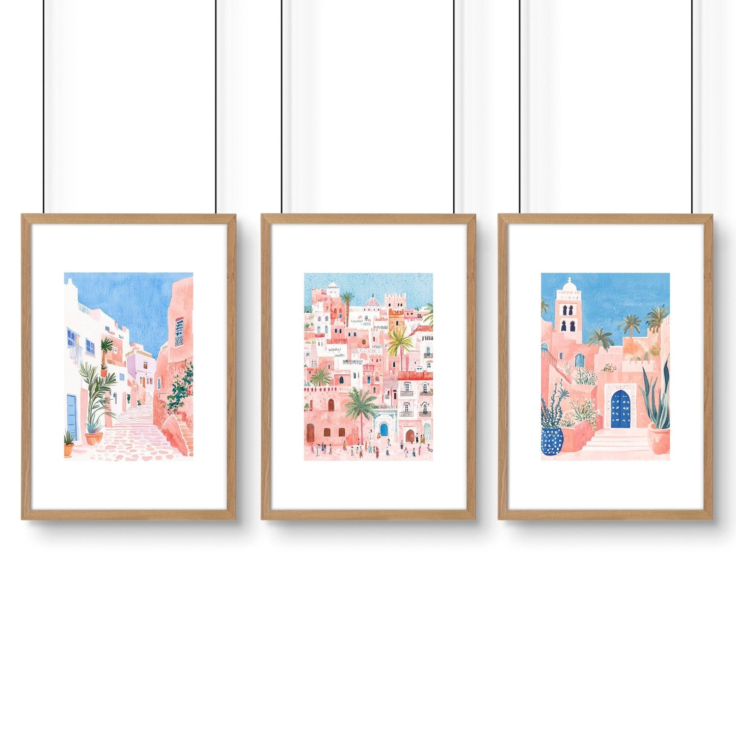 Home Decor Living Room Pictures | Set of 3 Beach Decor Wall art Prints