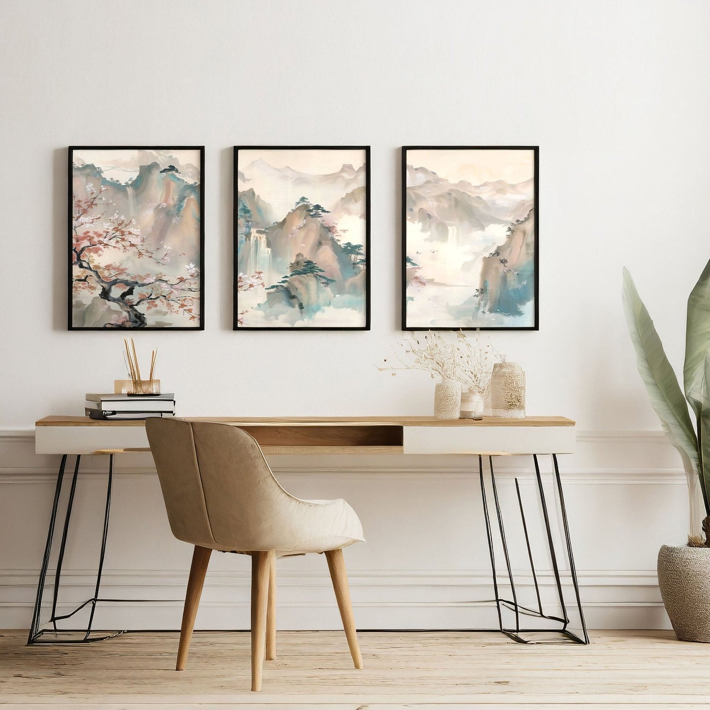 Home Office Art Wall | Set of 3 wall art prints