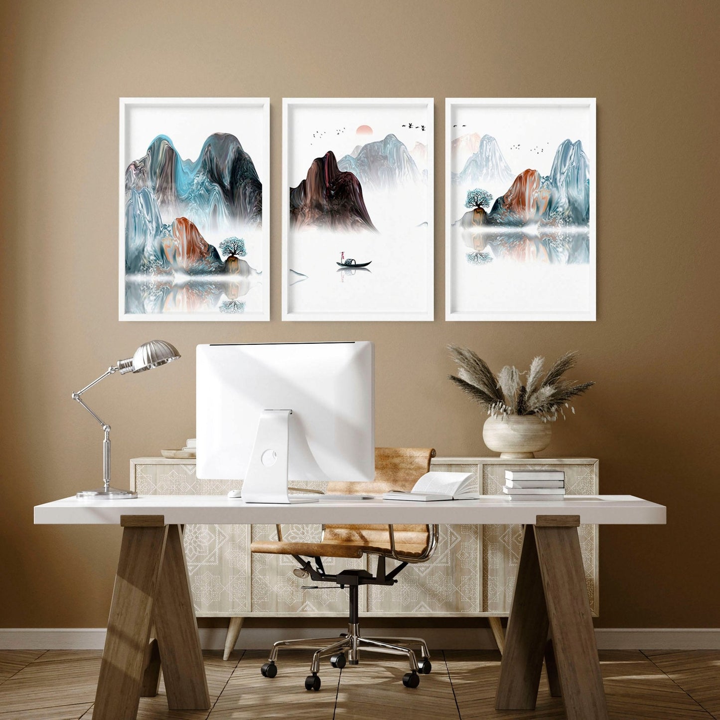 Landscape art | set of 3 wall art prints for office