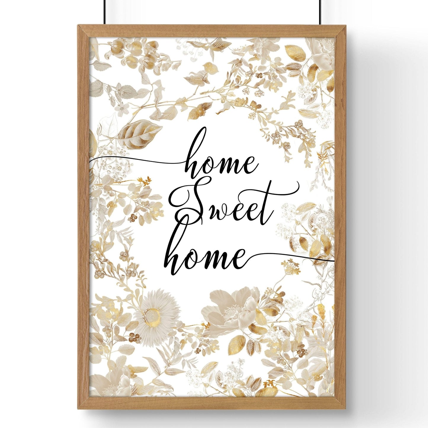 Home Sweet Home Art Print | Set of 1 Welcoming Wall art Print