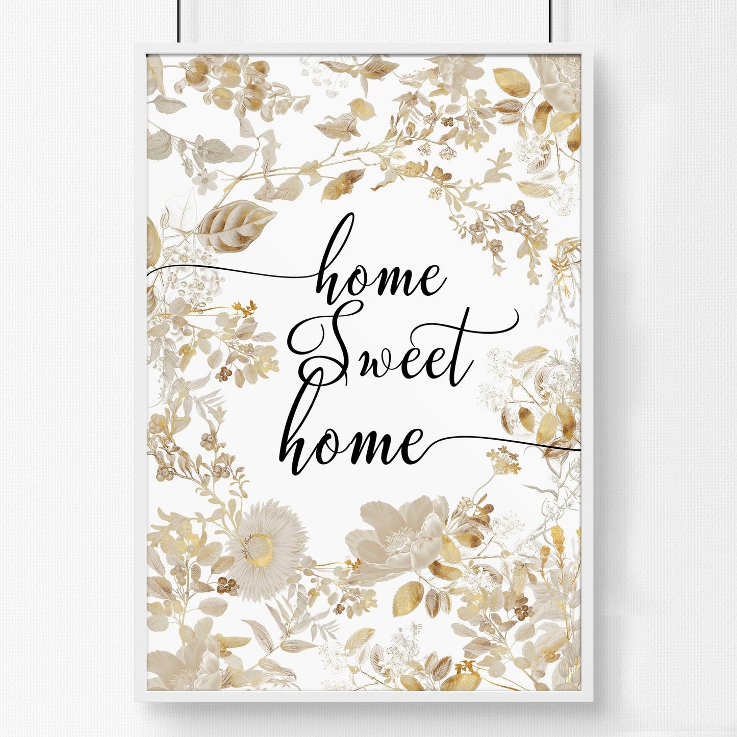 Home Sweet Home Art Print | Set of 1 Welcoming Wall art Print