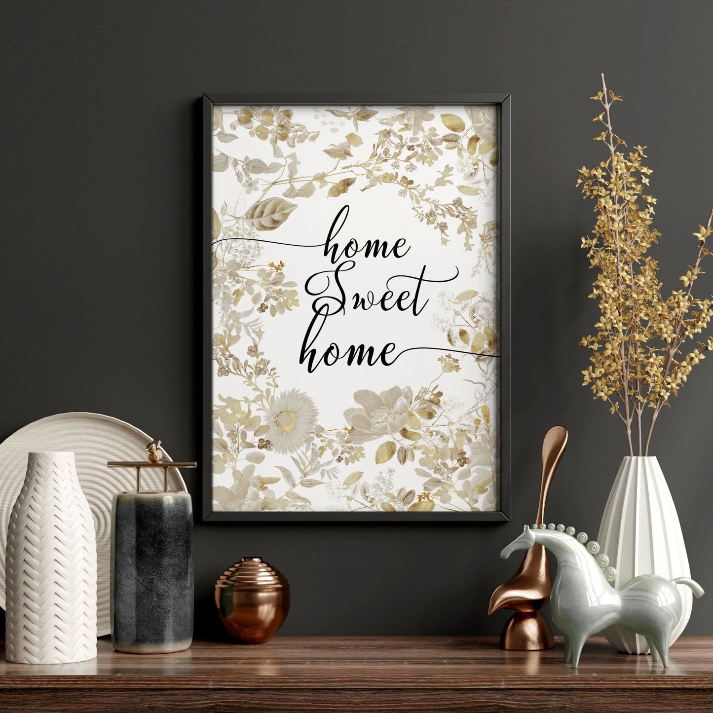 Home Sweet Home Art Print | Set of 1 Welcoming Wall art Print