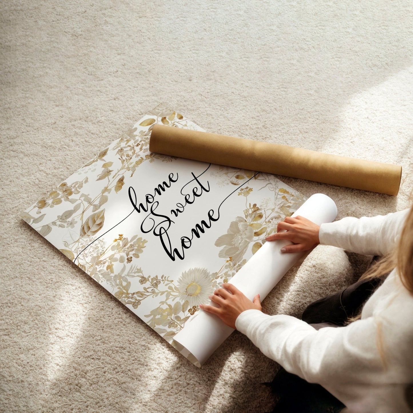 Home Sweet Home Art Print | Set of 1 Welcoming Wall art Print