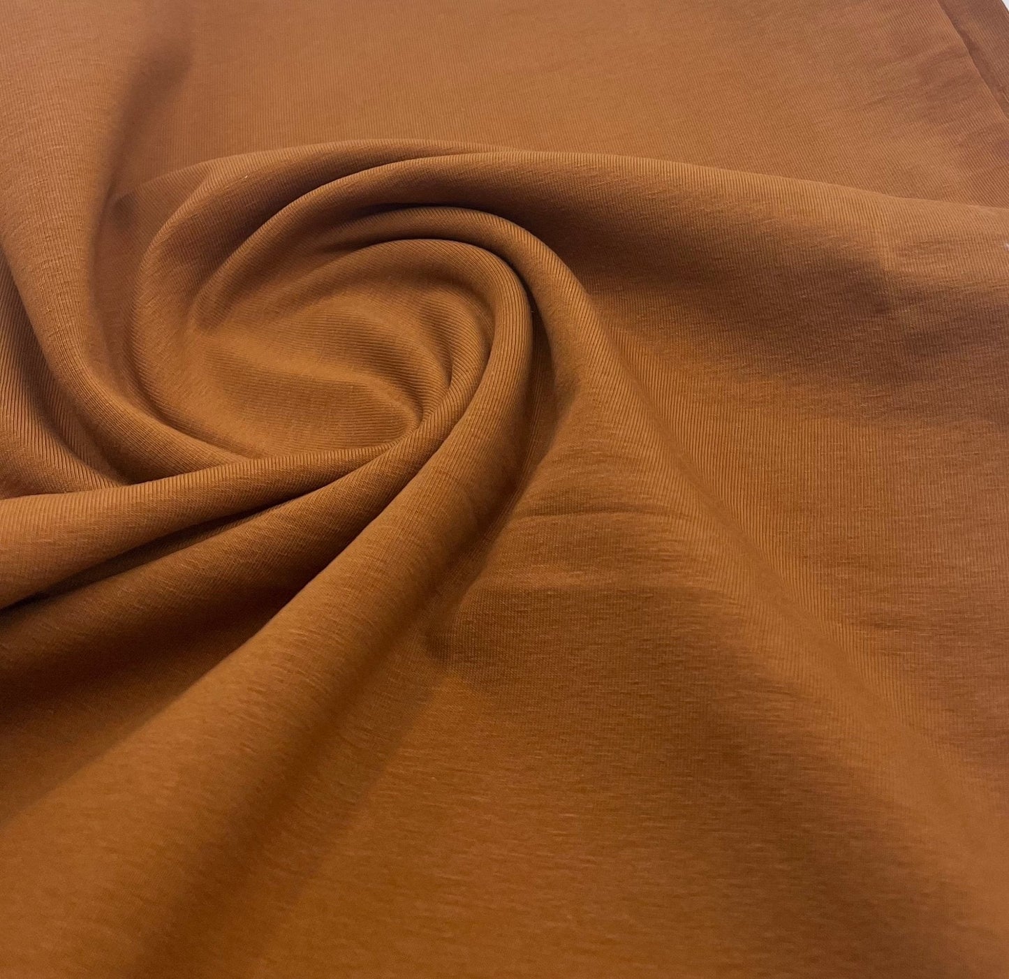 Honey Cotton Stretch Jersey 240 GSM 92/8 Lycra 4 Way Stretch