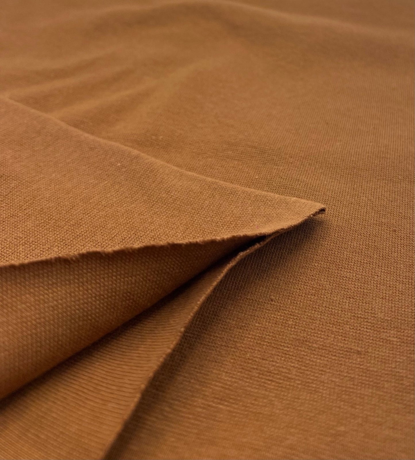 Honey Jersey Cuffing Ribbing Fabric 270 GSM Cotton Knit 70cm Wide