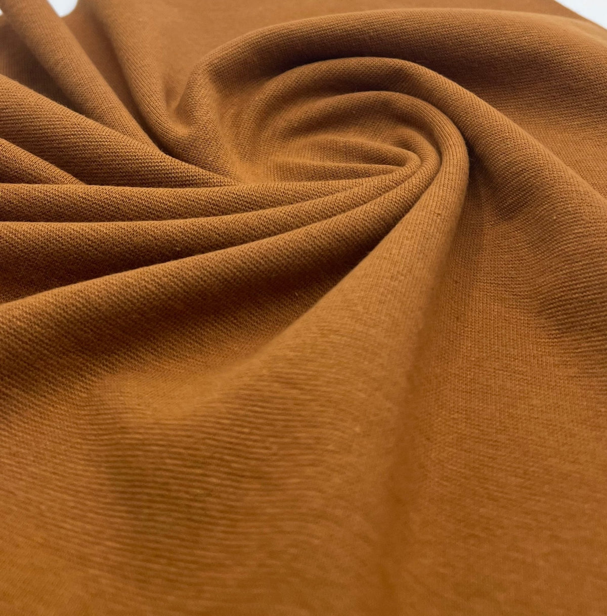 Honey Jersey Cuffing Ribbing Fabric 270 GSM Cotton Knit 70cm Wide