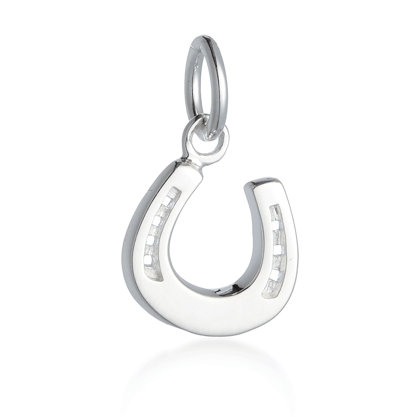 Horse Shoe Lucky Silver Charm