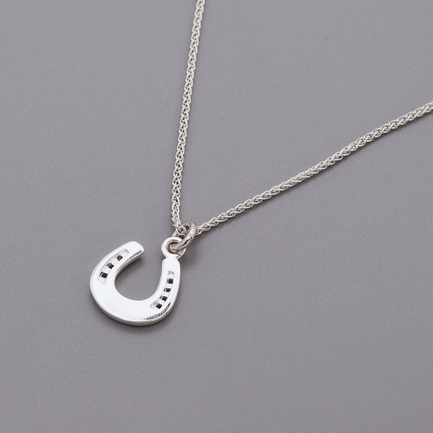 Horse Shoe Lucky Silver Charm