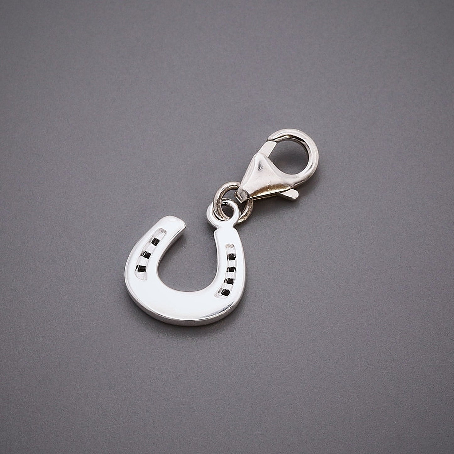 Horse Shoe Lucky Silver Charm