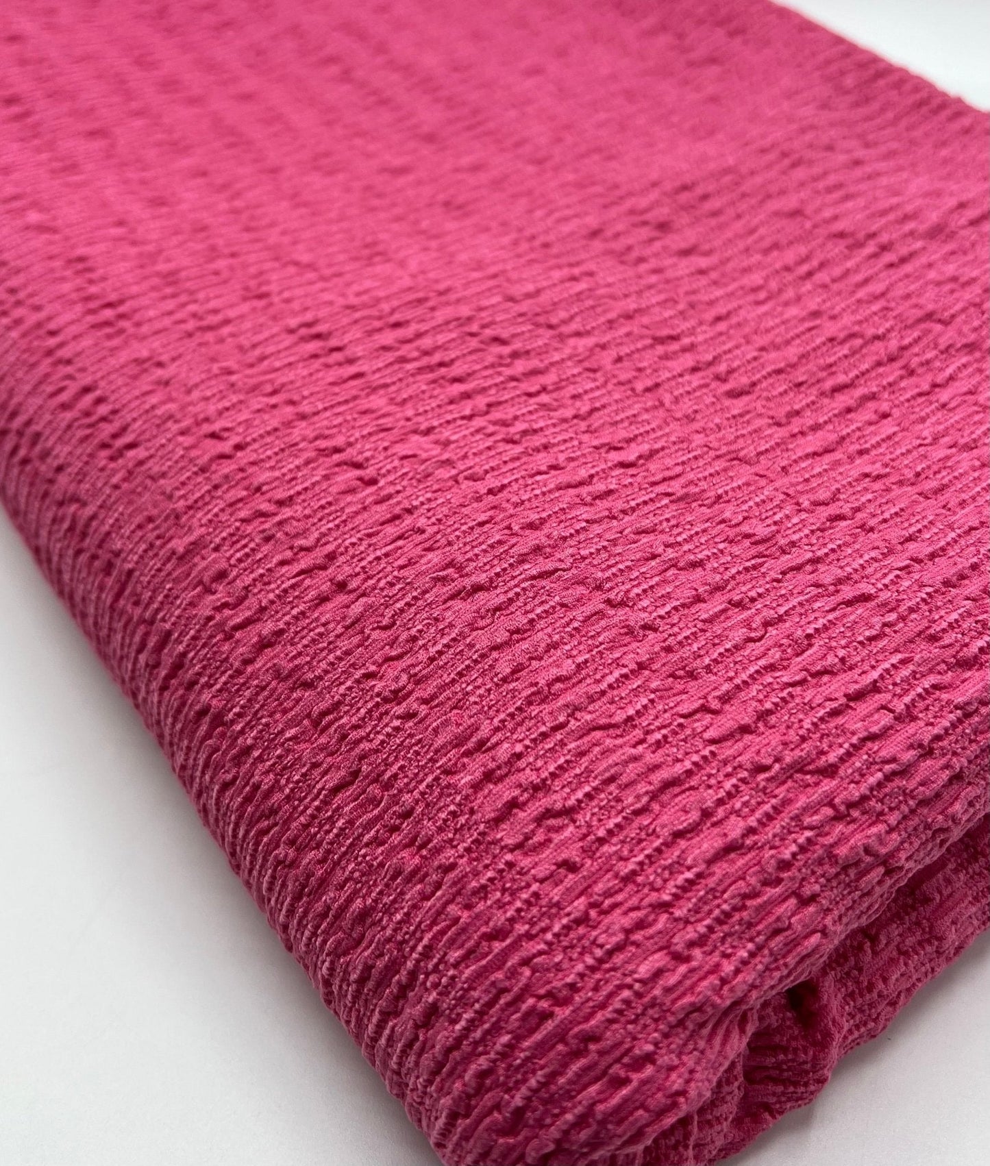 Hot Pink Cerise Popcorn 2 Way Stretch Fabric