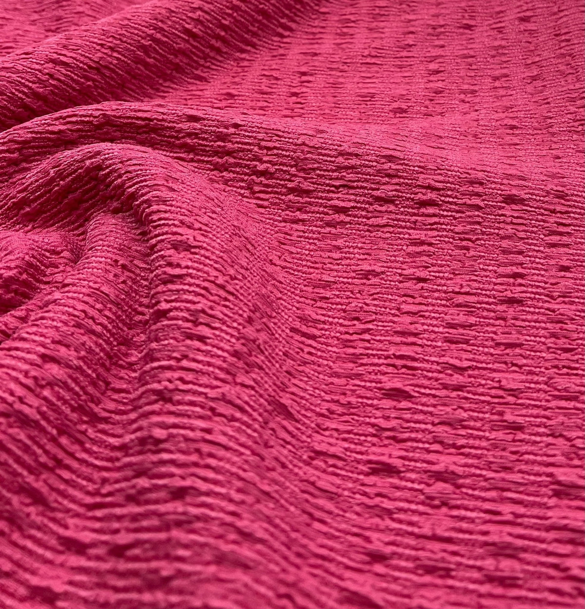 Hot Pink Cerise Popcorn 2 Way Stretch Fabric