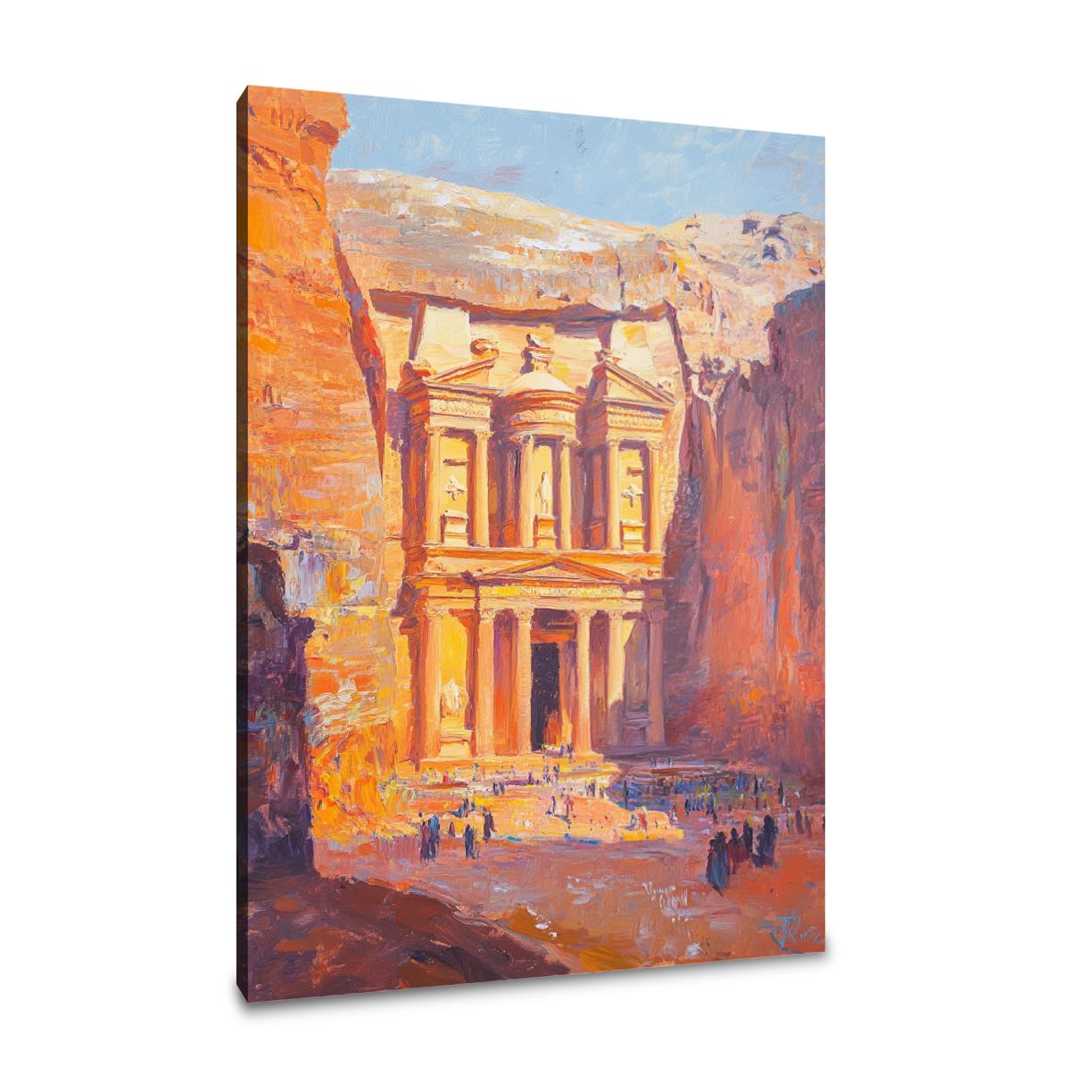 Rose-Red Reverie Canvas