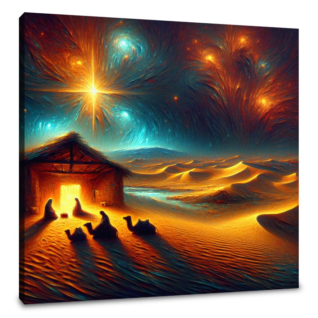 Desert Nativity Starlight Canvas